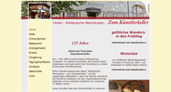 Desktop Screenshot of kuenstlerkeller.de